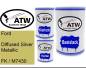 Preview: Ford, Diffused Silver Metallic, FK / M7430: 500ml Lackdose + 500ml Klarlack + 250ml Härter - Set, von ATW Autoteile West.